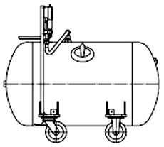 B043R12 - резервуар для хранения элегаза в газообразном состоянии, в соответствии с норма-ми ЕС 97/23, с маркировкой CE